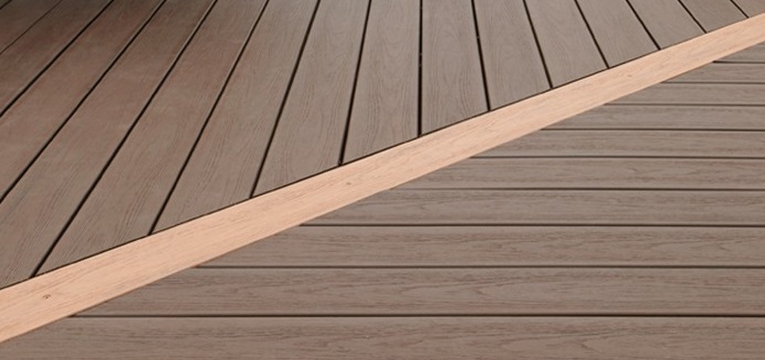 how is composite decking made